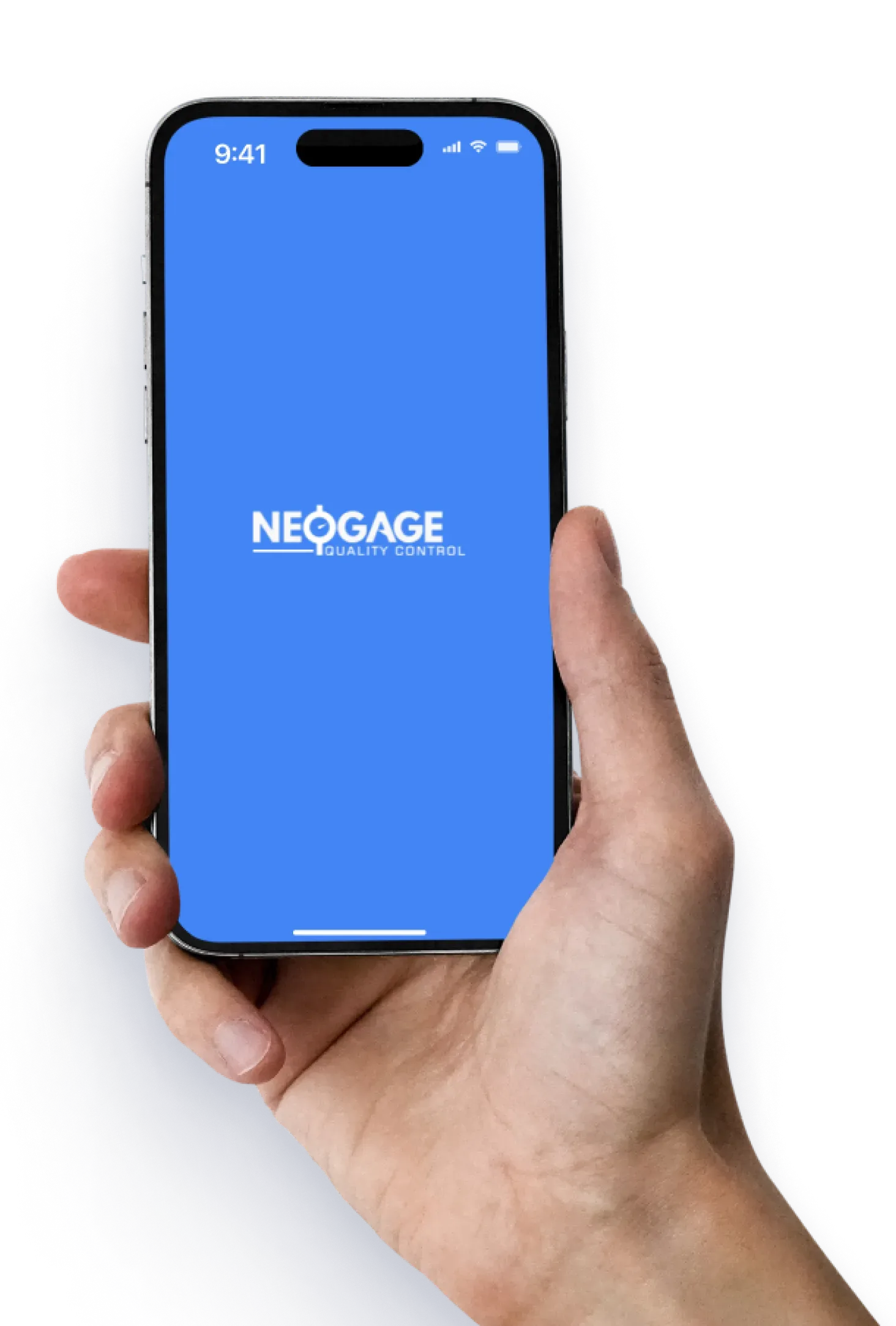 Ekran z ekranem logowania aplikacji NEOGAGE
