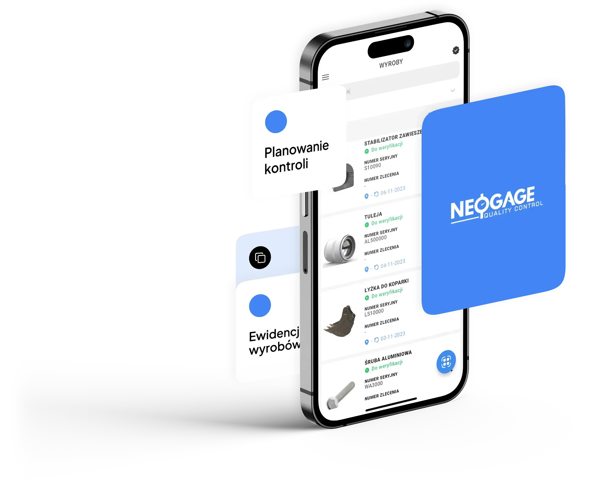 Mockup aplikacji NEOGAGE